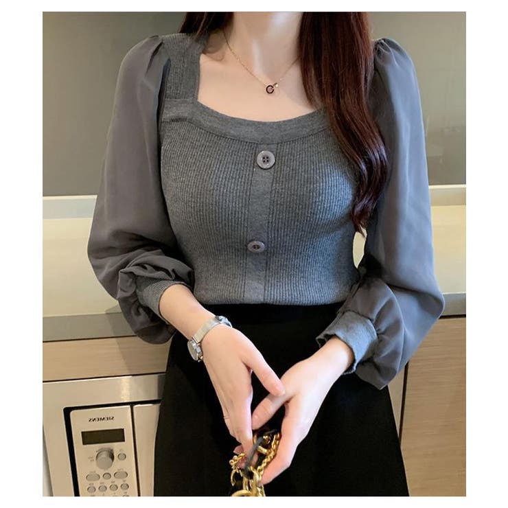 オフィス ブラウス シアーシャツ[品番：MSDL0001733]｜maison de