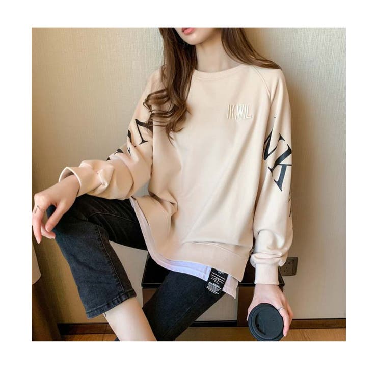 インパクトのあるロゴが印象的なスウェット ゆったり ラフ可愛い | maison de LATIR | 詳細画像3 