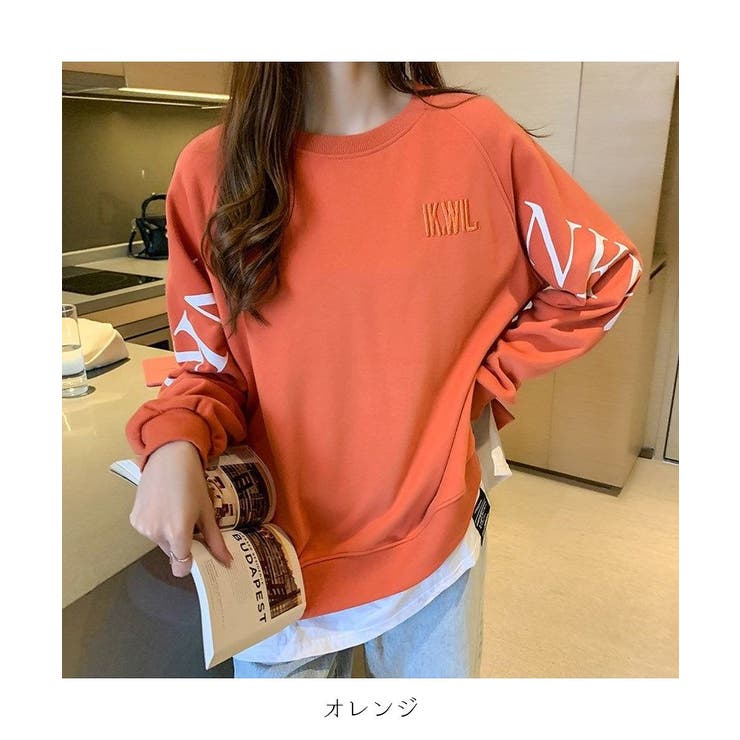 インパクトのあるロゴが印象的なスウェット ゆったり ラフ可愛い | maison de LATIR | 詳細画像18 