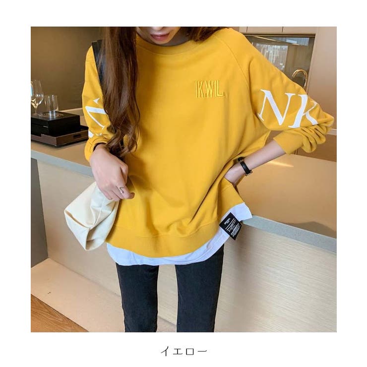 インパクトのあるロゴが印象的なスウェット ゆったり ラフ可愛い | maison de LATIR | 詳細画像19 