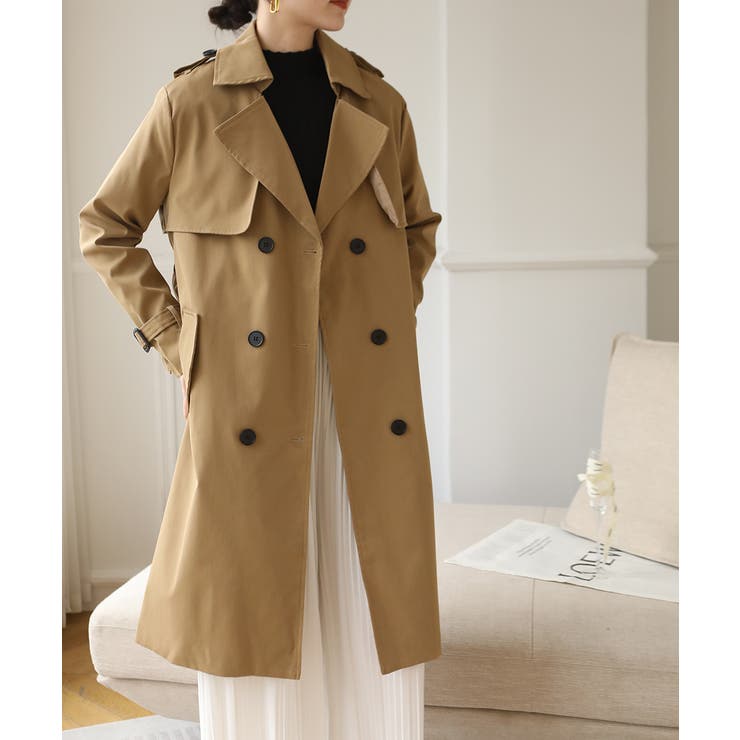 大人上品さを引き立てるベルト付きトレンチコート 冬 韓国 | maison de LATIR | 詳細画像22 