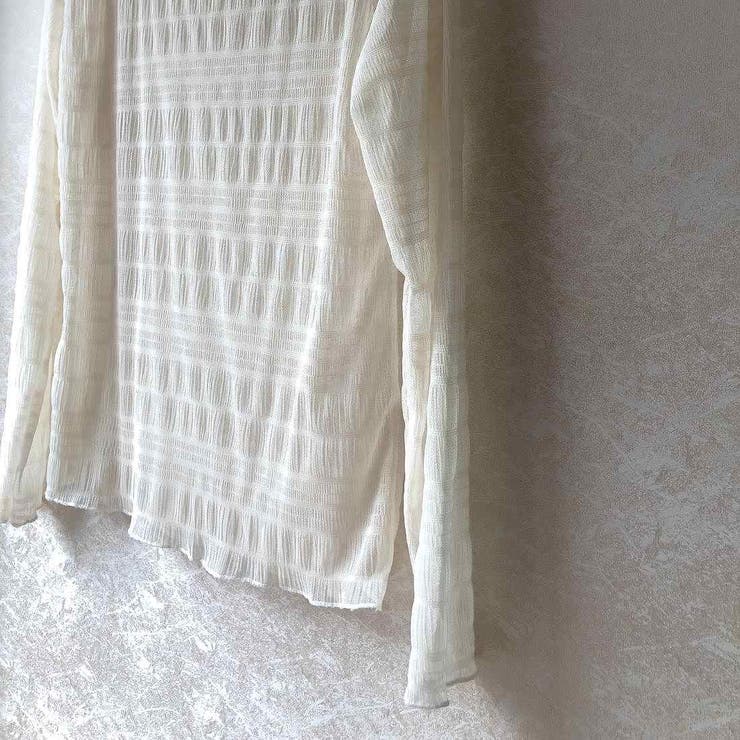 シアーハイネックトップス シアートップス シースルー | maison de LATIR | 詳細画像7 