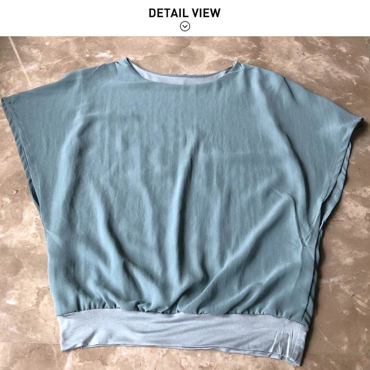 清涼感のあるシアー素材で爽やかなバタフライスリーブブラウス シンプル カットソー | maison de LATIR | 詳細画像11 