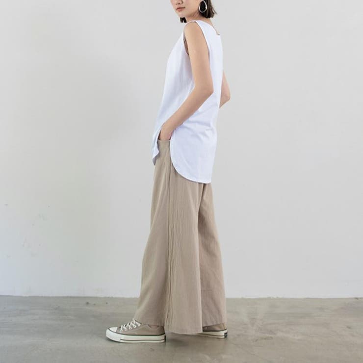 大人コーデをすっきり見せるノースリーブ カットソー プルオーバー | maison de LATIR | 詳細画像3 