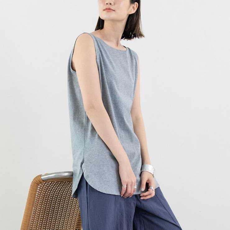 大人コーデをすっきり見せるノースリーブ カットソー プルオーバー | maison de LATIR | 詳細画像4 