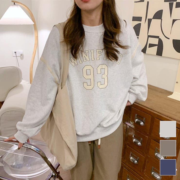 ビッグシルエットトレーナー トレーナー スウェット | maison de LATIR | 詳細画像1 