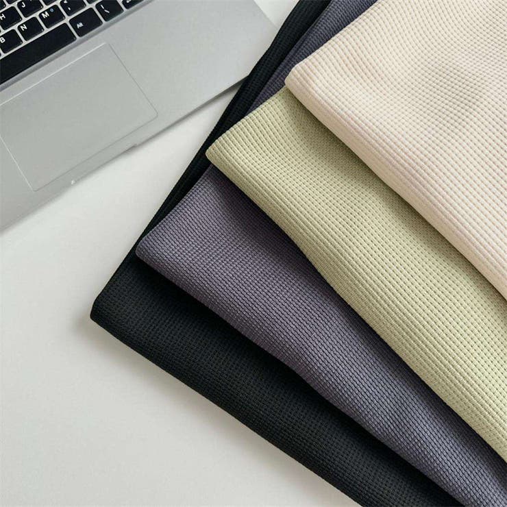 柔らかい立体的なおしゃれ可愛いオーバーサイズワッフルトップストップス カットソー… | maison de LATIR | 詳細画像14 