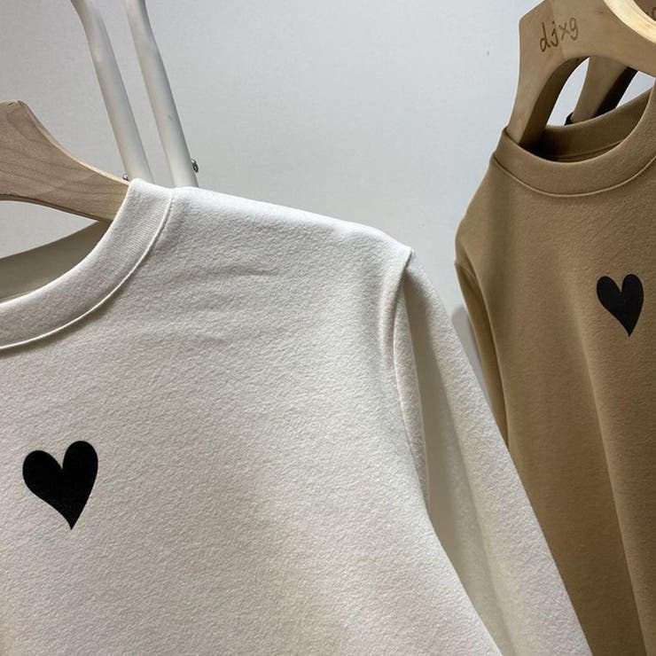 ベーシックフォルムにハートのアクセントが大人可愛いラウンドネックトップス カット… | maison de LATIR | 詳細画像16 