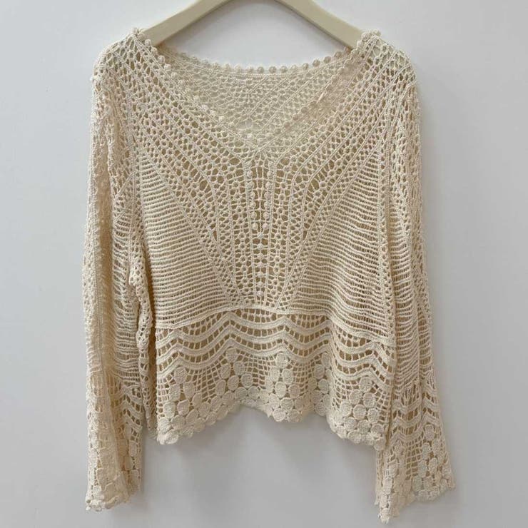 大人の抜け感を演出してくれるクロシェトップス 肌見せ リゾート | maison de LATIR | 詳細画像6 