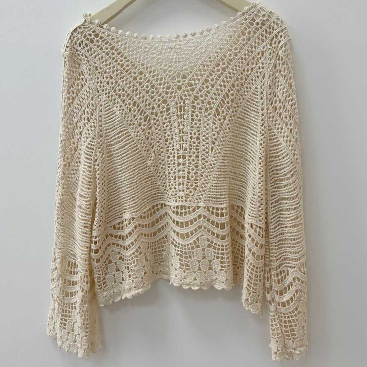 大人の抜け感を演出してくれるクロシェトップス 肌見せ リゾート | maison de LATIR | 詳細画像10 