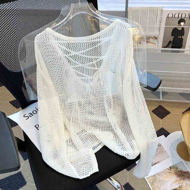 透け感レイヤードも楽しめる長袖シアートップス シアー シースルー | maison de LATIR | 詳細画像2 