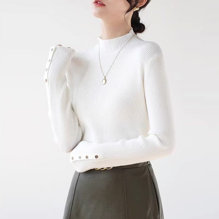 ニット リブ タートル | maison de LATIR | 詳細画像7 