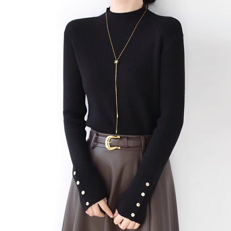 ニット リブ タートル | maison de LATIR | 詳細画像10 