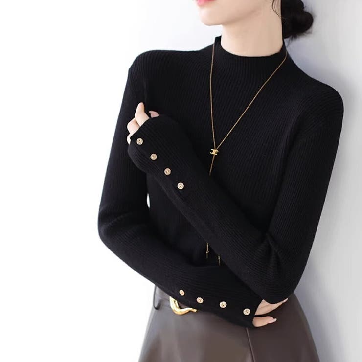 ニット リブ タートル | maison de LATIR | 詳細画像12 