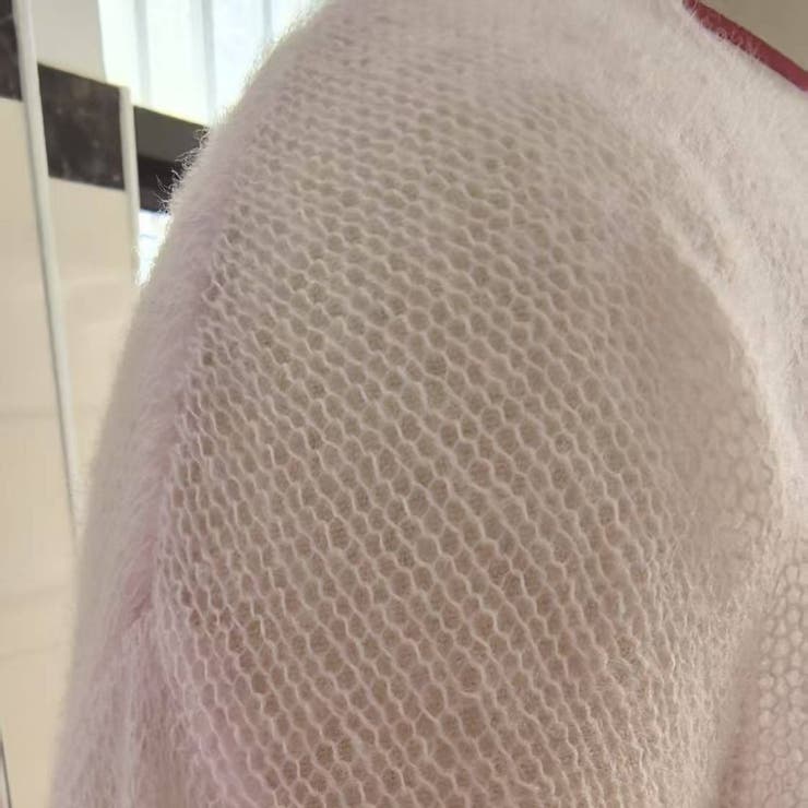 秋冬らしい上品で女性らしいモヘアタッチ シアープルオーバー ローゲージニット | maison de LATIR | 詳細画像14 