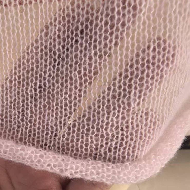 秋冬らしい上品で女性らしいモヘアタッチ シアープルオーバー ローゲージニット | maison de LATIR | 詳細画像15 