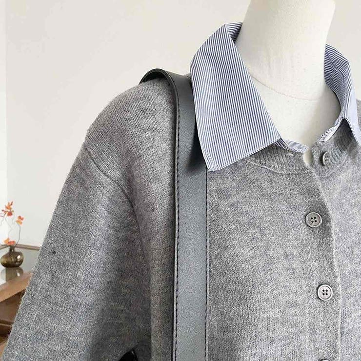大人かわいい着映えニットカーディガン トップス 羽織 | maison de LATIR | 詳細画像14 
