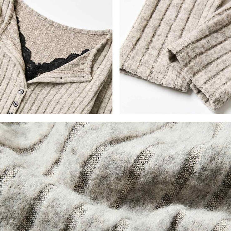 1着でコーディネート完成。レイヤード風ニットトップス 重ね着 オフィス | maison de LATIR | 詳細画像16 