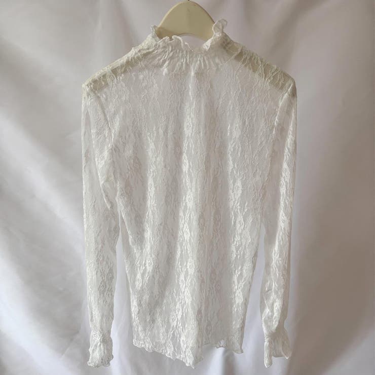 大人の透け感。シアードットメロウインナー レース長袖カットソー 夏服 | maison de LATIR | 詳細画像11 