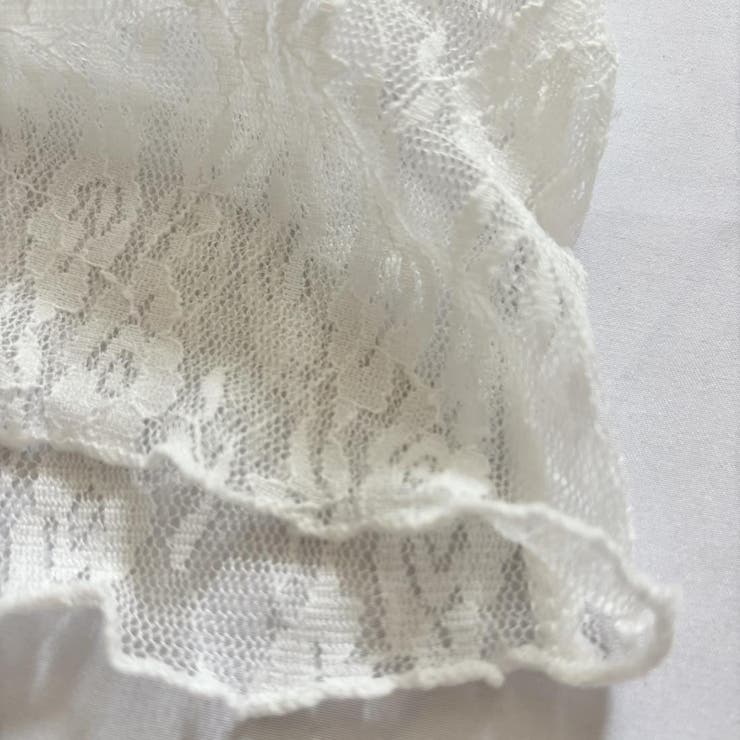 大人の透け感。シアードットメロウインナー レース長袖カットソー 夏服 | maison de LATIR | 詳細画像14 