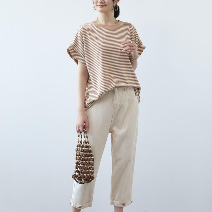 Tシャツ感覚で使える！タックスリーブ半袖カットソー カジュアル ゆったり | maison de LATIR | 詳細画像2 