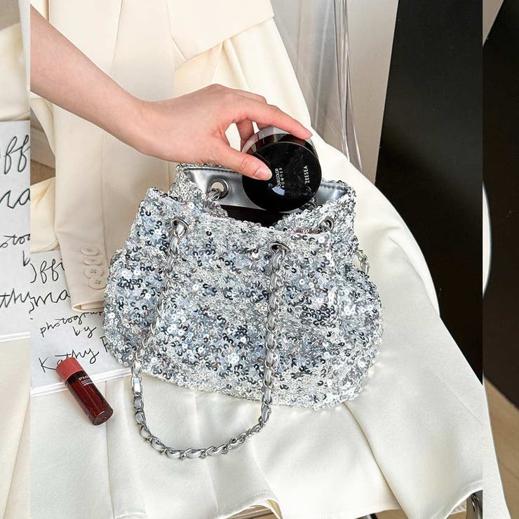 なっつ☆シルバースパンコール　バッグ スパンコールイブニングバッグ | バッグ | NOELA OFFICIAL WEB STORE