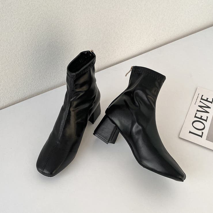 歩きやすくさりげなくスタイルアップできるバックジップブーツ 靴 シューズ | maison de LATIR | 詳細画像14 