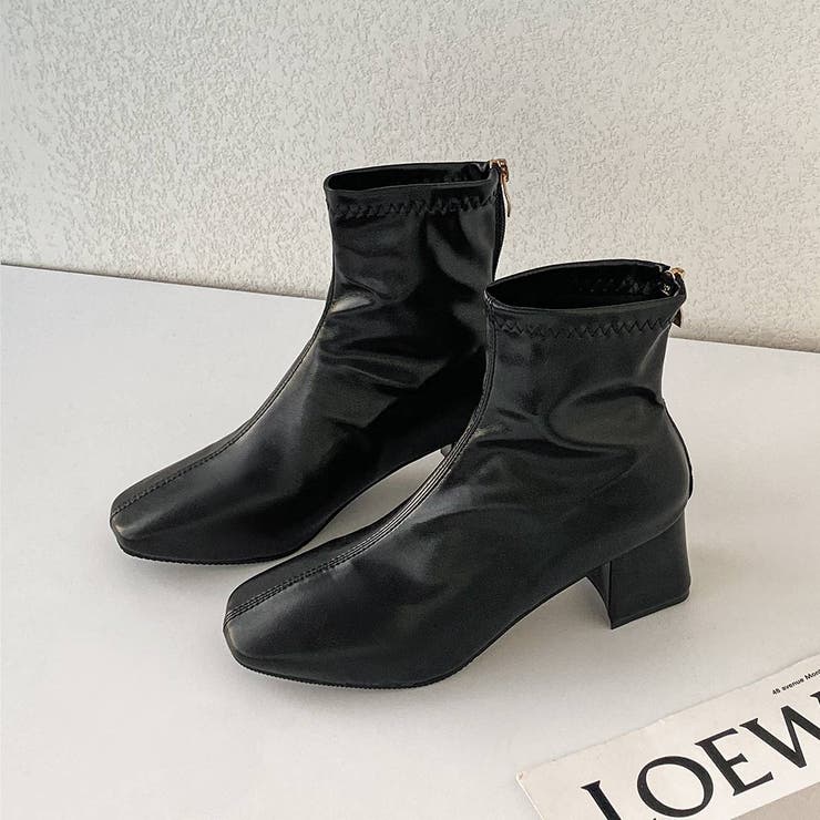 歩きやすくさりげなくスタイルアップできるバックジップブーツ 靴 シューズ | maison de LATIR | 詳細画像16 