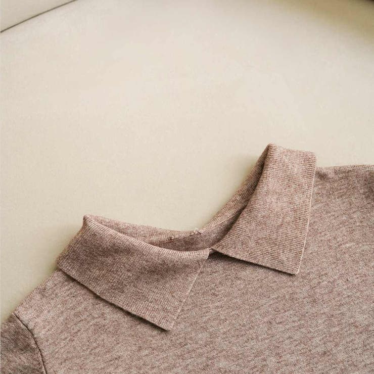 一枚で大人可愛い襟付きニットワンピース 冬 膝丈 | maison de LATIR | 詳細画像14 