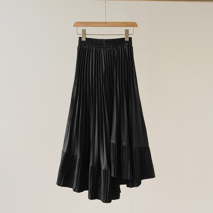 大胆なシルエットが華やかなランダムプリーツロングスカート 大人 上品 | maison de LATIR | 詳細画像19 