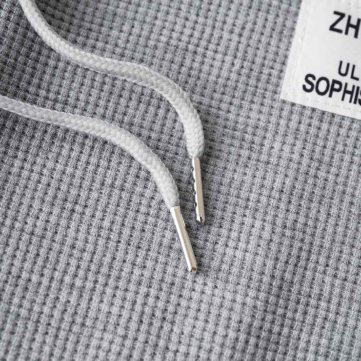 サーマル生地で着心地抜群！ZIPパーカー ジップパーカー カジュアル | maison de LATIR | 詳細画像19 