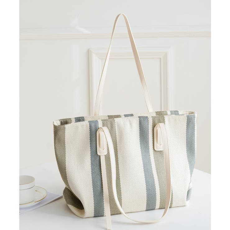 ブルー | 大人カジュアルなキャンバストートバッグ キャンバス トートバッグ | maison de LATIR