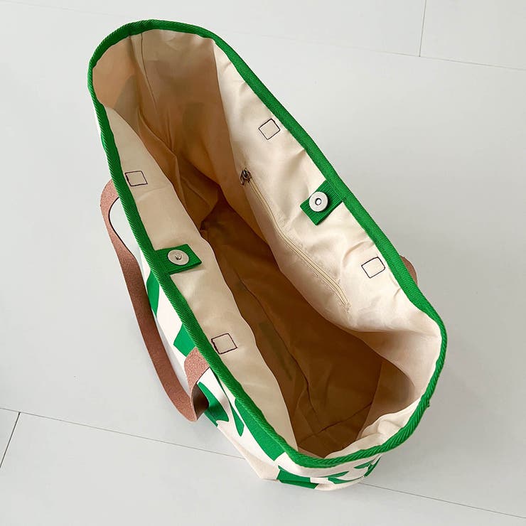 コーデのアクセントにぴったりな全面プリントデザインキャンバストートバッグ 大容量 | maison de LATIR | 詳細画像35 