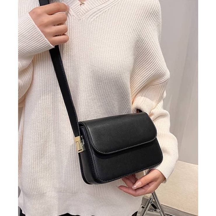 ベーシックなデザインが重宝するショルダーバッグ ストラップ調整可 肩掛け | maison de LATIR | 詳細画像4 