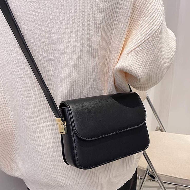 ベーシックなデザインが重宝するショルダーバッグ ストラップ調整可 肩掛け | maison de LATIR | 詳細画像5 