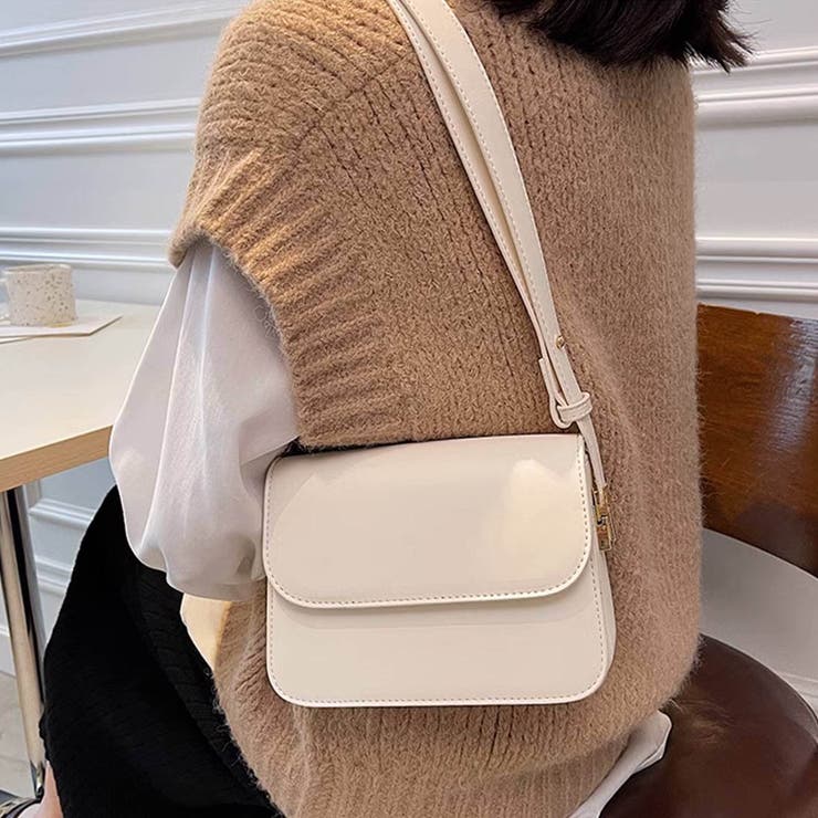 ベーシックなデザインが重宝するショルダーバッグ ストラップ調整可 肩掛け | maison de LATIR | 詳細画像8 