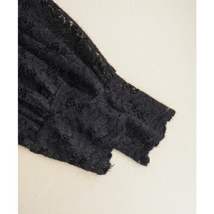 女性らしいレースデザインが映えるブラウス ハイネック シャツ | maison de LATIR | 詳細画像21 