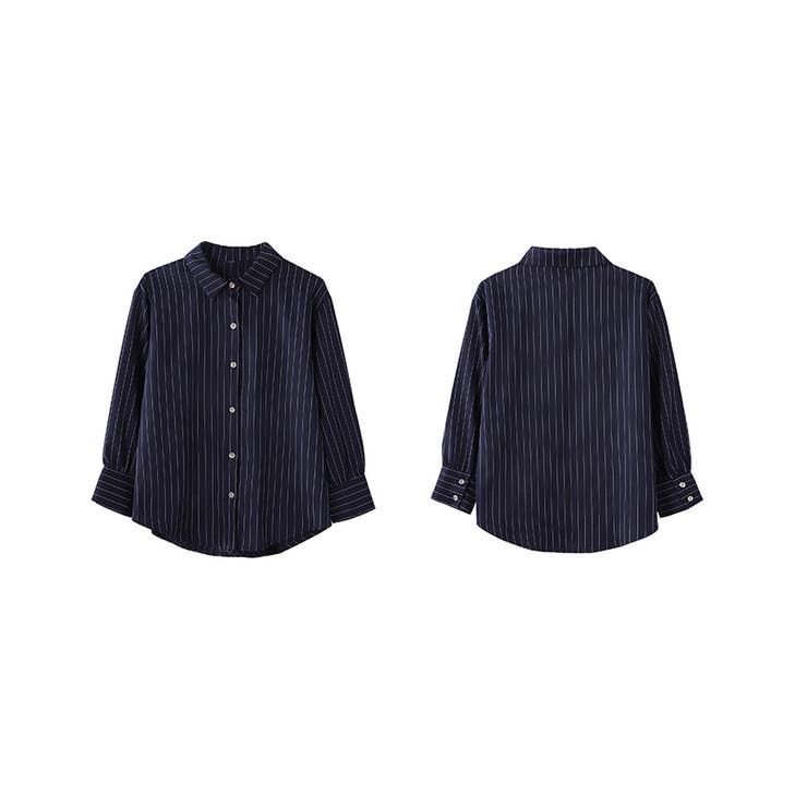 オフィス映えも夏はストライプが上品。ストライプシャツブラウス | maison de LATIR | 詳細画像25 