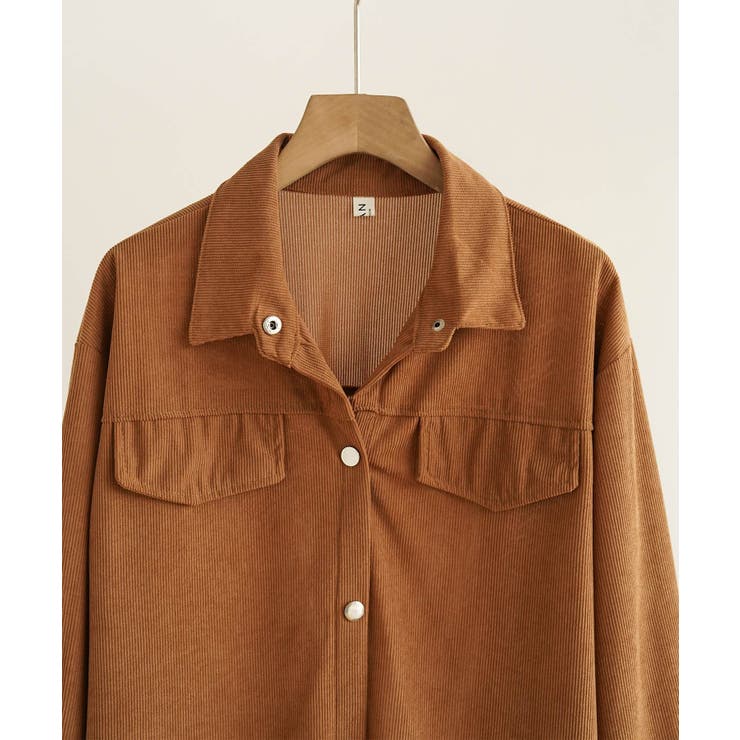 シーズンムードを高めるコーデュロイ襟付きシャツ 長袖シャツ ワークシャツ | maison de LATIR | 詳細画像2 