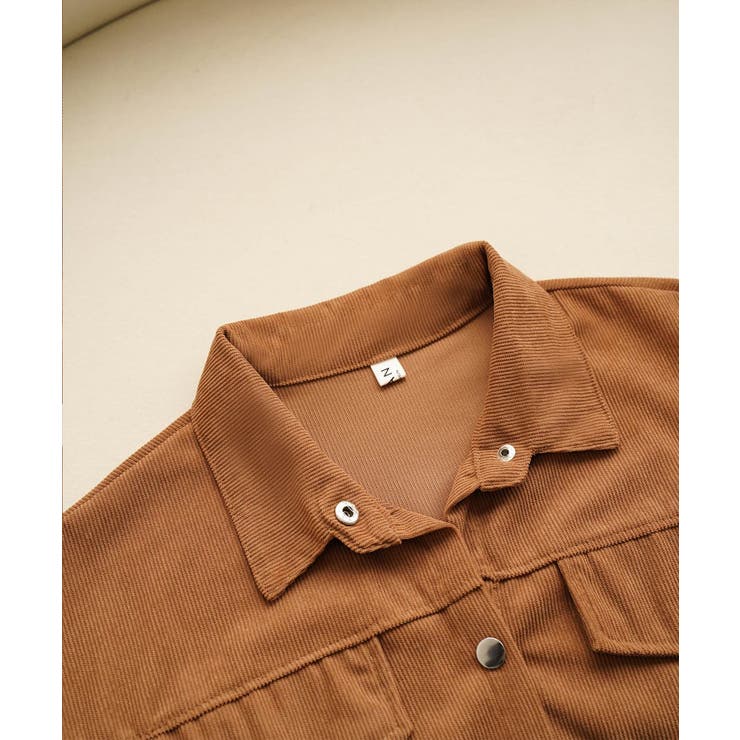 シーズンムードを高めるコーデュロイ襟付きシャツ 長袖シャツ ワークシャツ | maison de LATIR | 詳細画像7 