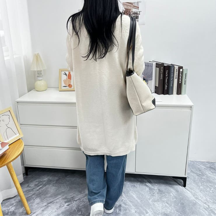 ロング丈の綺麗めカーディガン 女性らしい 冬物 | maison de LATIR | 詳細画像10 