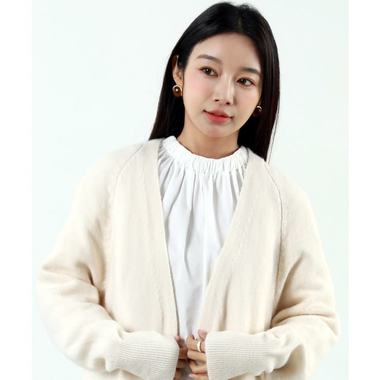 ロング丈の綺麗めカーディガン 女性らしい 冬物 | maison de LATIR | 詳細画像17 