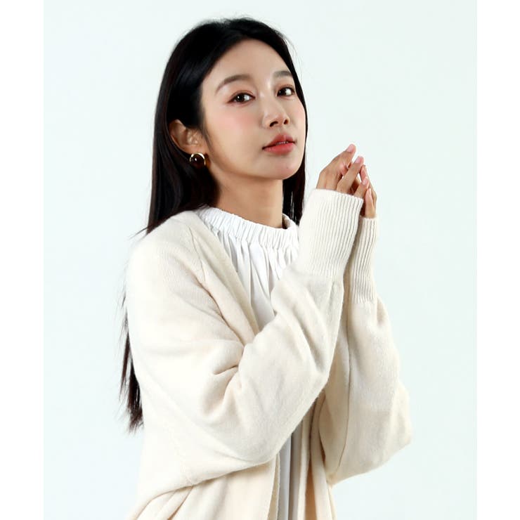 ロング丈の綺麗めカーディガン 女性らしい 冬物 | maison de LATIR | 詳細画像19 