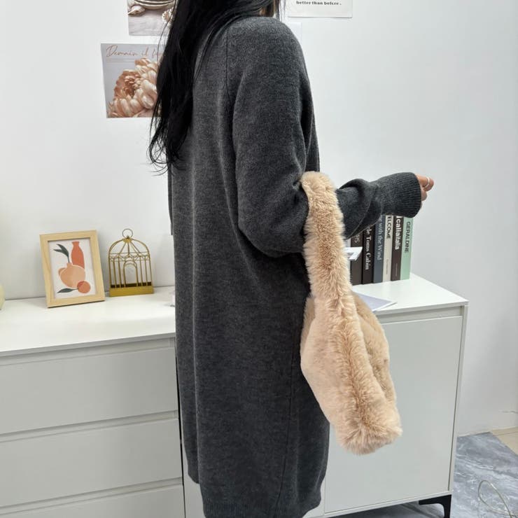 ロング丈の綺麗めカーディガン 女性らしい 冬物 | maison de LATIR | 詳細画像24 