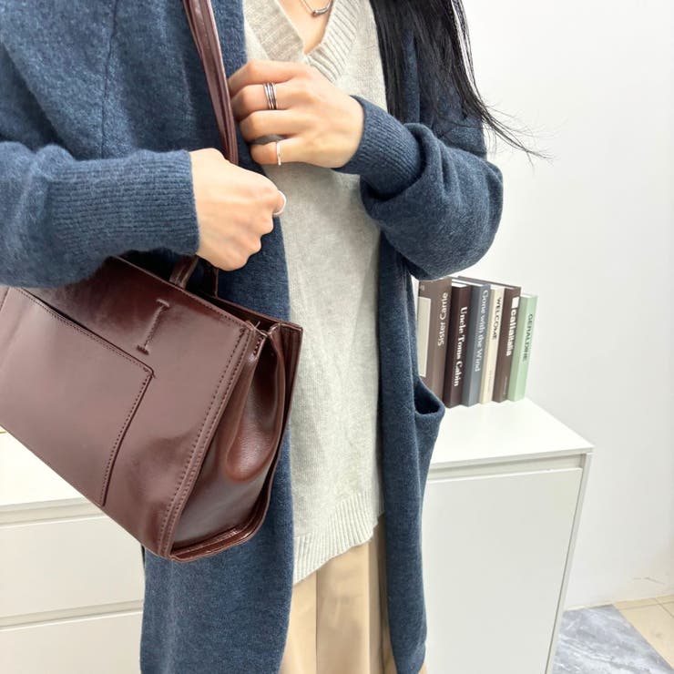 ロング丈の綺麗めカーディガン 女性らしい 冬物 | maison de LATIR | 詳細画像37 