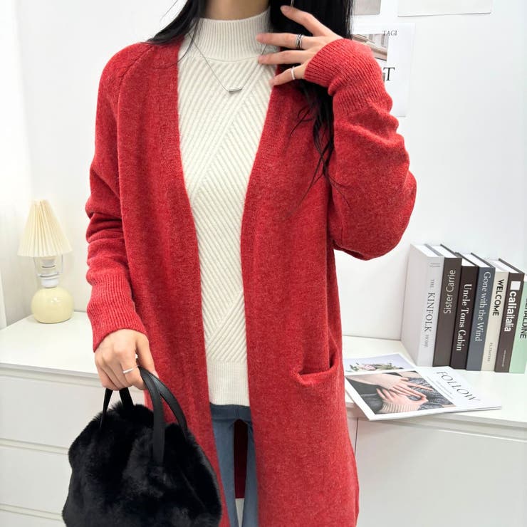 ロング丈の綺麗めカーディガン 女性らしい 冬物 | maison de LATIR | 詳細画像46 