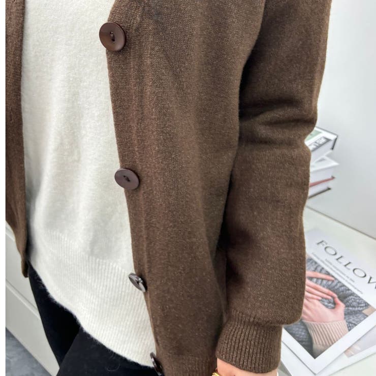 ドロップショルダーでラフこなれ感カーディガン ニット カーディガン | maison de LATIR | 詳細画像13 