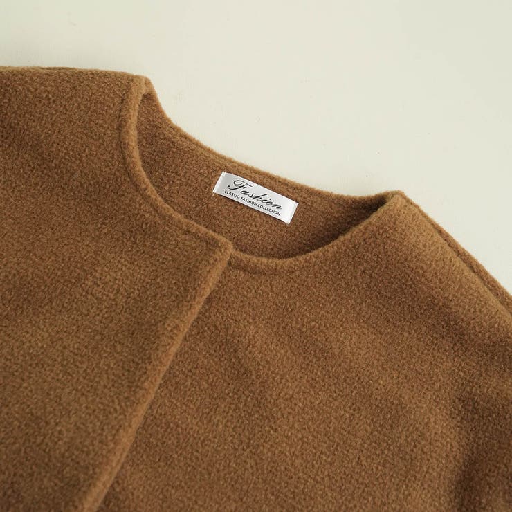 迷ったらサッと羽織って冬コーデ。ふわふわした生地感が心地よい。大人ニットジャケッ… | maison de LATIR | 詳細画像42 