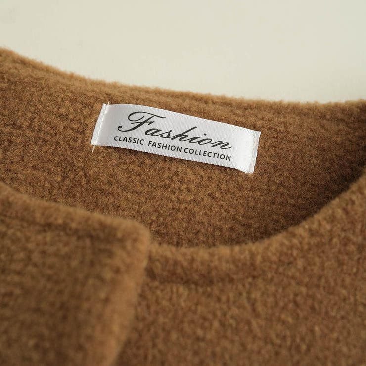 迷ったらサッと羽織って冬コーデ。ふわふわした生地感が心地よい。大人ニットジャケッ… | maison de LATIR | 詳細画像43 