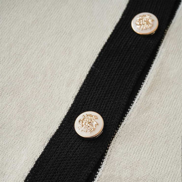 バイカラーレースカーディガン カーディガン バイカラー | maison de LATIR | 詳細画像49 